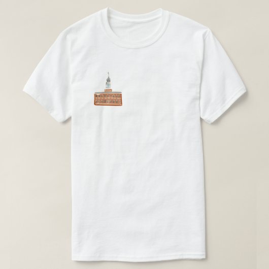 Philadelphia Independence Hall - Basic T - Shirt (Design vorne)