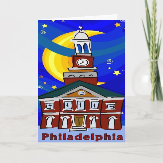 Philadelphia Independence Hall Startnight Karte (Vorderseite)