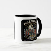 Philadelphia Irish Roots Unyielding Grit Eagle Tasse (VorderseiteRechts)