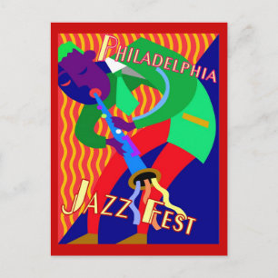 Philadelphia Jazz Fest Postkarte