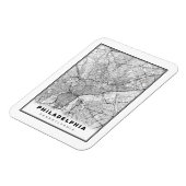 Philadelphia-Karte Magnet (Linke Seite)