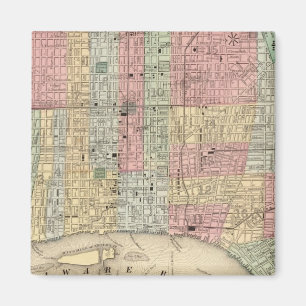 Philadelphia Karte von Mitchell Magnet