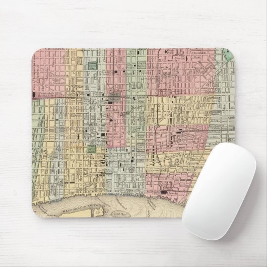 Philadelphia Karte von Mitchell Mousepad (Mit Mouse)