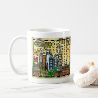 Philadelphia-Karten-Tasse Kaffeetasse
