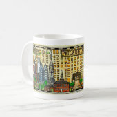 Philadelphia-Karten-Tasse Kaffeetasse (Vorderseite Links)