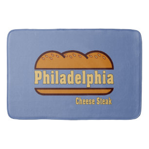 Philadelphia Käse Steak, Text hinzufügen Badematte