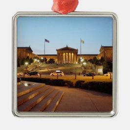 Philadelphia-Kunstmuseum-Verzierung Silbernes Ornament