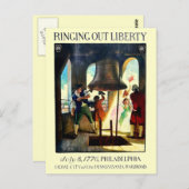 Philadelphia Liberty auf der Pennsylvania Bahn Postkarte (Vorne/Hinten)