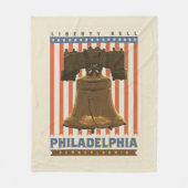 Philadelphia | Liberty Bell Fleecedecke (Vorderseite)