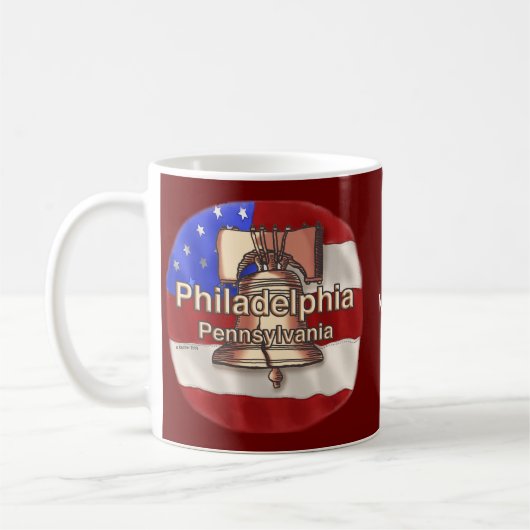 Philadelphia Liberty Bell Kaffeetasse (Links)