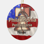 Philadelphia Liberty Bell Keramik Ornament (Links)