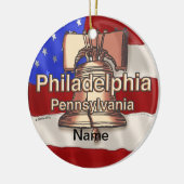 Philadelphia Liberty Bell Keramik Ornament (Links)