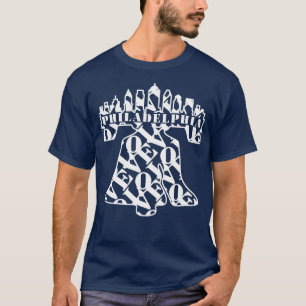 PHILADELPHIA LIBERTY BELL LIEBE Philly City Skylin T-Shirt
