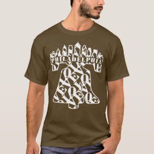 PHILADELPHIA LIBERTY BELL LIEBE Philly City Skylin T-Shirt