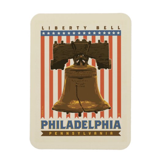 Philadelphia | Liberty Bell Magnet (Vertikal)