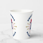 Philadelphia Liberty Bell Patriotic Paper Cup Pappbecher (Links)