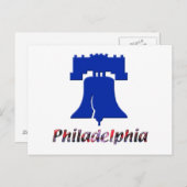 Philadelphia Liberty Bell Postkarte (Vorne/Hinten)