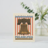 Philadelphia | Liberty Bell Postkarte (Stehend Vorderseite)