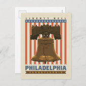 Philadelphia | Liberty Bell Postkarte (Vorne/Hinten)