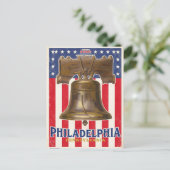 Philadelphia Liberty Bell Vintage Postkarte (Stehend Vorderseite)
