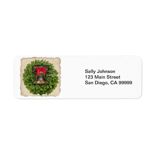 Philadelphia Liberty Bell Wreath on Parchment (Vorne)