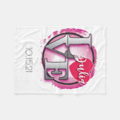 Philadelphia Liebe Blanket Bat Mitzvah Geschenk Fleecedecke (Vorderseite (Horizontal))