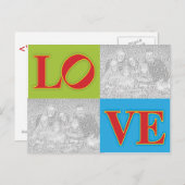 Philadelphia LIEBE Statue Postcard - Anpassbar Postkarte (Vorne/Hinten)