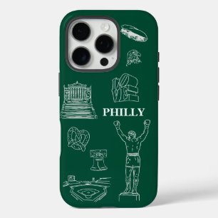Philadelphia-Liebhaber iPhone 16 Pro Hülle