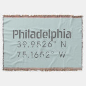 Philadelphia Longitude Latitude Decke (Vorderseite)