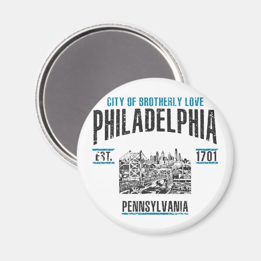 Philadelphia Magnet (Vorderseite/Rückseite)