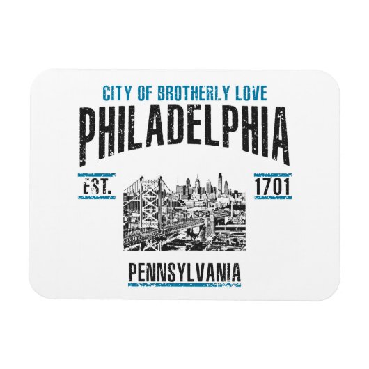 Philadelphia Magnet (Horizontal)