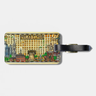 Philadelphia Map Tag Gepäckanhänger