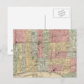 Philadelphia Map von Mitchell Postkarte (Vorne/Hinten)