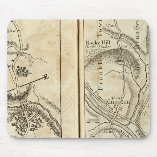 Philadelphia - New York Road Map 2 Mousepad (Vorne)