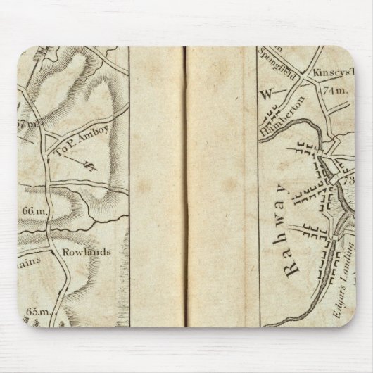 Philadelphia - New York Road Map 3 Mousepad (Vorne)