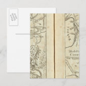 Philadelphia - New York Road Map 3 Postkarte (Vorne/Hinten)
