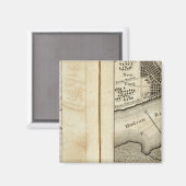 Philadelphia - New York Road Map Magnet (Vorderseite/Rückseite)