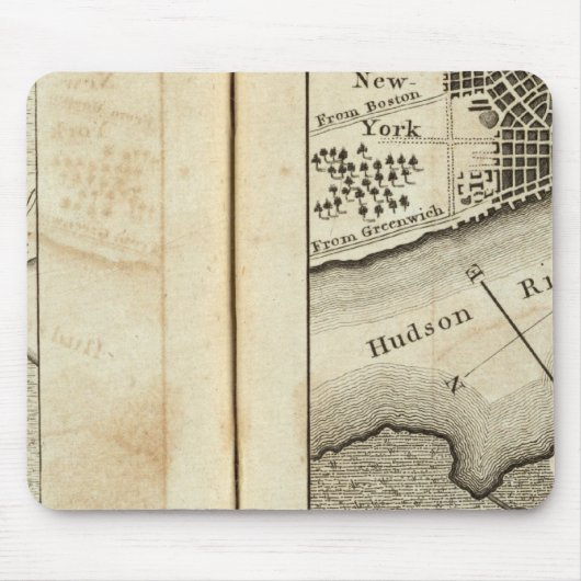 Philadelphia - New York Road Map Mousepad (Vorne)