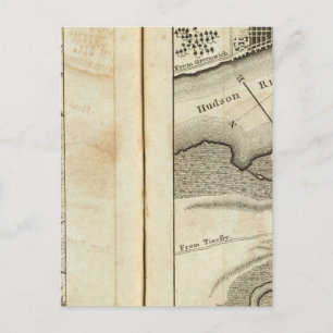 Philadelphia - New York Road Map Postkarte