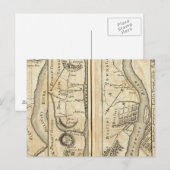 Philadelphia - New York Road Map Postkarte (Vorne/Hinten)