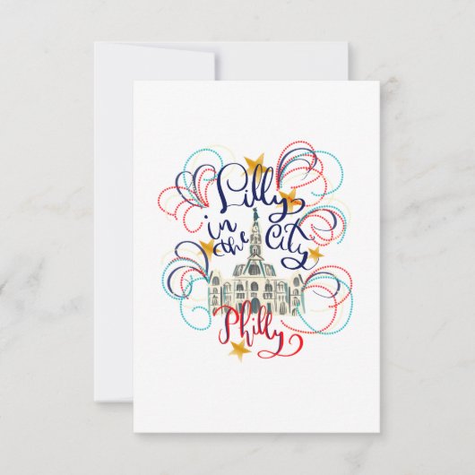 Philadelphia Notecard Dankeskarte (Vorderseite)