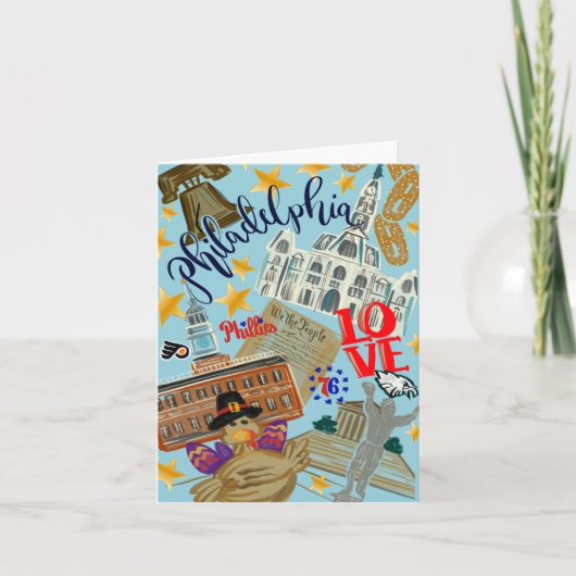 Philadelphia Notecard Dankeskarte (Vorderseite)