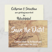 Philadelphia, PA Historische Karte (Vorne/Hinten)