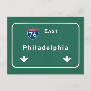 Philadelphia pa Interstate Highway Freeway Road: Postkarte