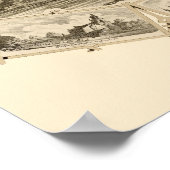 Philadelphia, PA Panorama Karte - 1876 Poster (Ecke)