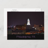 Philadelphia, PA Post Card Vollmond Postkarte (Vorne/Hinten)