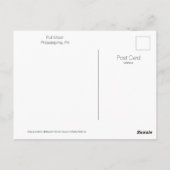 Philadelphia, PA Post Card Vollmond Postkarte (Rückseite)