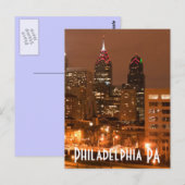 Philadelphia PA Postkarte (Vorne/Hinten)