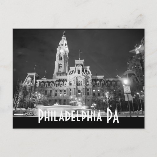 Philadelphia PA Postkarte (Vorderseite)