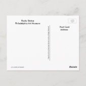 Philadelphia PA - Rocky Statue Postkarte (Rückseite)